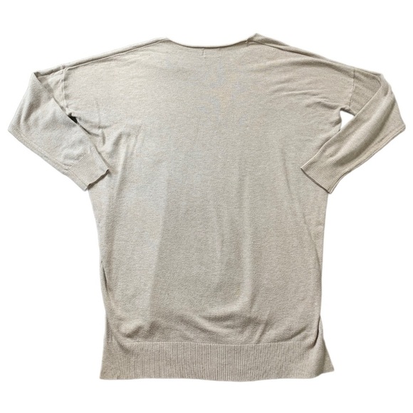 NORDSTROM Dreamers Knit Sweater With Long Sleeves & V Neck Heather Tan Med/Large - Picture 5 of 10